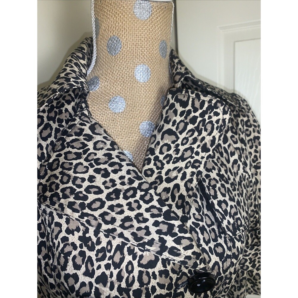 Forever 21 VtG Peplum Blazer Jacket Y2K Small Leopard Mcbling Fitted Mob Wife - Picture 2 of 16